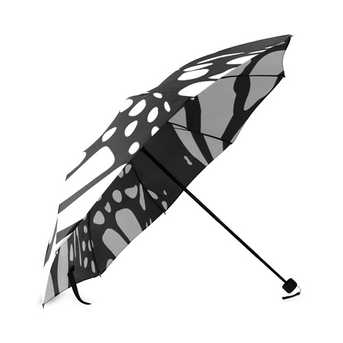 Monarch, Black and White Foldable Umbrella (Model U01)