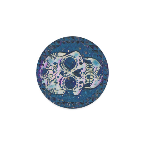 funky Skull C by Jamcolors Round Coaster