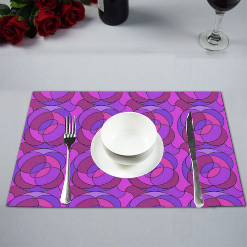 Retro Pattern 1973 B by JamColors Placemat 12''x18''