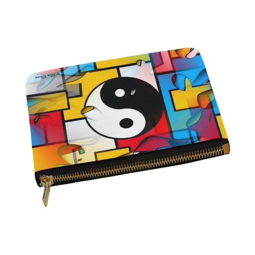 Yin and Yang Popart by Nico Bielow Carry-All Pouch 12.5''x8.5''