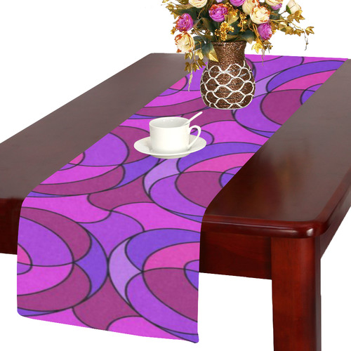 Retro Pattern 1973 B by JamColors Table Runner 14x72 inch