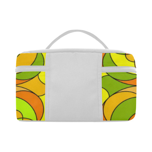 Retro Pattern 1973 A by JamColors Cosmetic Bag/Large (Model 1658)