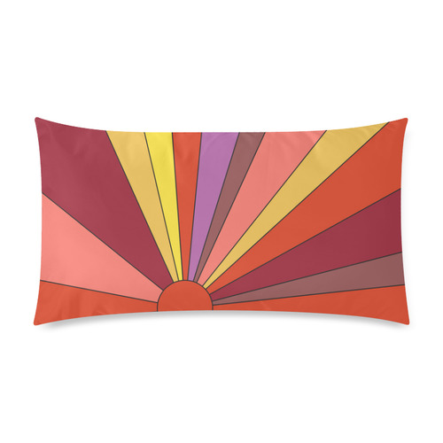 Sunset Custom Rectangle Pillow Case 20"x36" (one side)