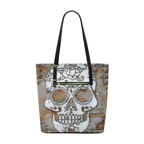 funky Skull B by Jamcolors Euramerican Tote Bag/Small (Model 1655)