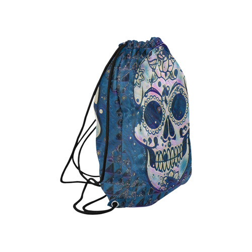 funky Skull C by Jamcolors Large Drawstring Bag Model 1604 (Twin Sides)  16.5"(W) * 19.3"(H)