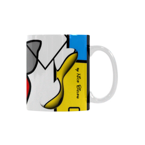 Butterfly of Colors by Nico Bielow White Mug(11OZ)