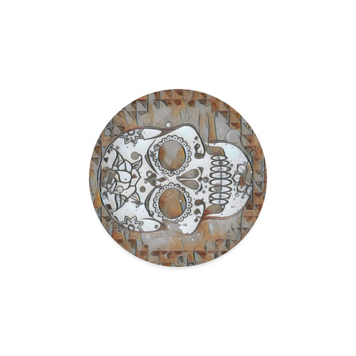 funky Skull B by Jamcolors Round Coaster