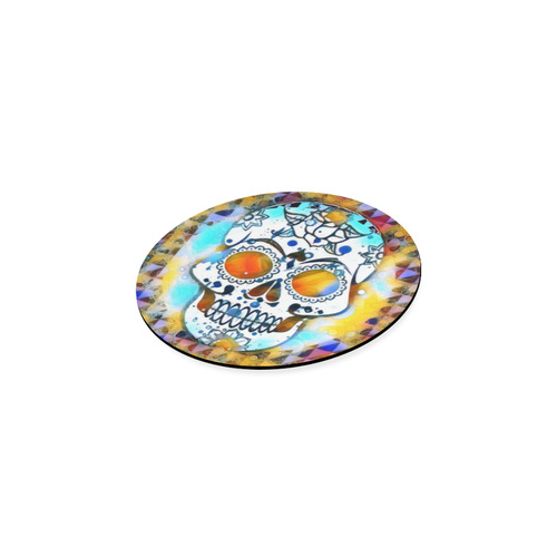 funky Skull A by Jamcolors Round Coaster