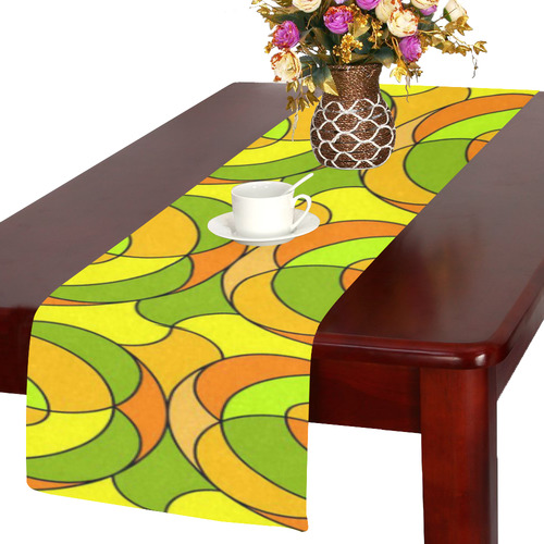 Retro Pattern 1973 A by JamColors Table Runner 14x72 inch