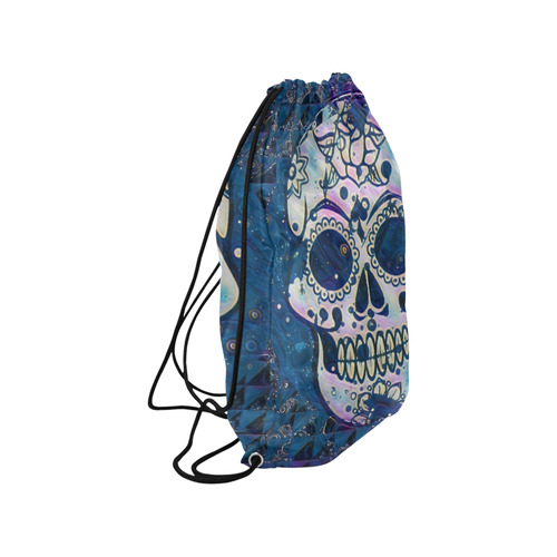 funky Skull C by Jamcolors Medium Drawstring Bag Model 1604 (Twin Sides) 13.8"(W) * 18.1"(H)