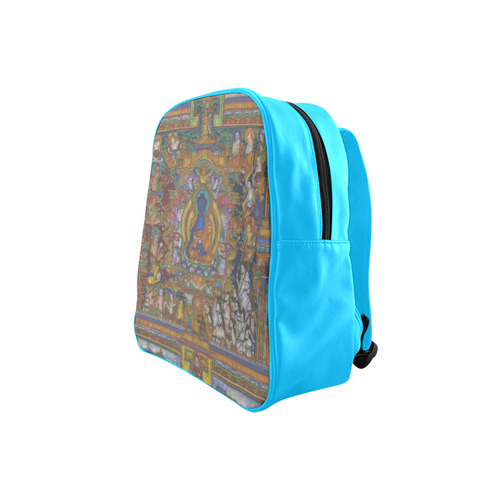 Awesome Thanka With The Holy Medicine Buddha School Backpack (Model 1601)(Small)