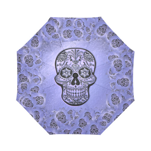 Skull20170240_by_JAMColors Auto-Foldable Umbrella (Model U04)