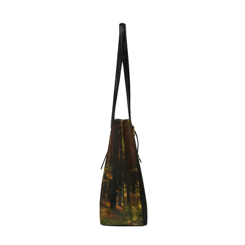 Light in the Forest Modern Landscape Euramerican Tote Bag/Large (Model 1656)