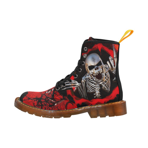 Awful Skull Martin Boots For Women Model 1203H
