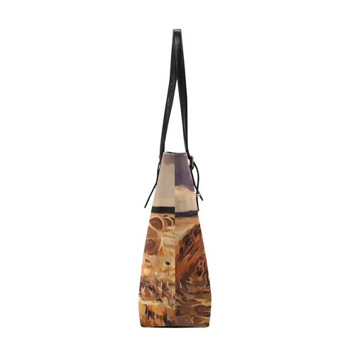 Wheatfield Harvest Landscape Euramerican Tote Bag/Small (Model 1655)