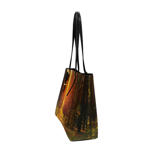 Light in the Forest Modern Landscape Euramerican Tote Bag/Large (Model 1656)