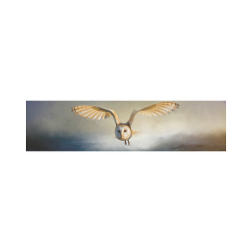 An barn owl flies over the lake Cosmetic Bag/Large (Model 1658)