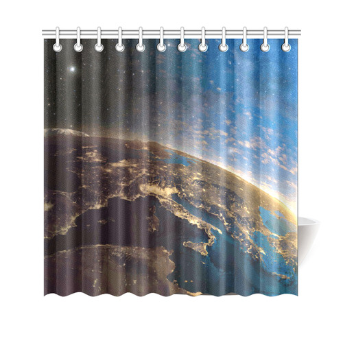 Planet Earth From Space Shower Curtain 69"x70"