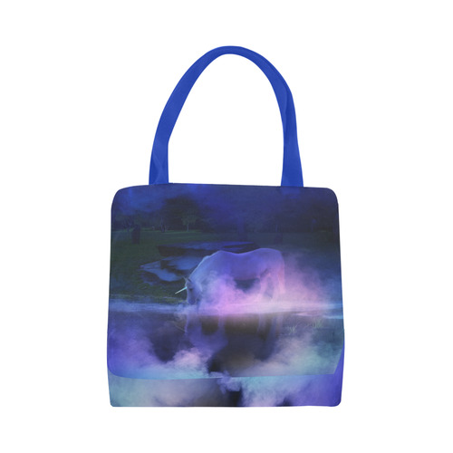 An Awesome Unicorn Beside A Magic Lake Canvas Tote Bag (Model 1657)