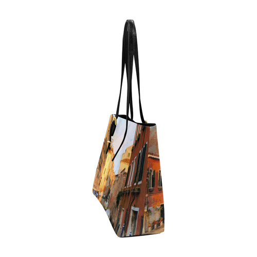 Canal with Gondolas in Venice Euramerican Tote Bag/Large (Model 1656)