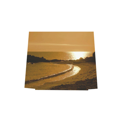 Cliffs on Beach at Sunset Landscape Euramerican Tote Bag/Small (Model 1655)