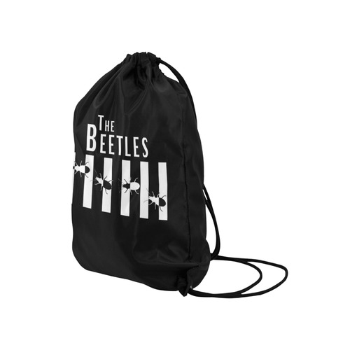 The Beetles on Abbey Road! Medium Drawstring Bag Model 1604 (Twin Sides) 13.8"(W) * 18.1"(H)