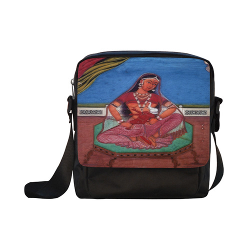Deity Parvati with her Son Ganesha Crossbody Nylon Bags (Model 1633)