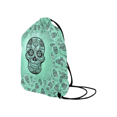 Skull20170237_by_JAMColors Large Drawstring Bag Model 1604 (Twin Sides)  16.5"(W) * 19.3"(H)