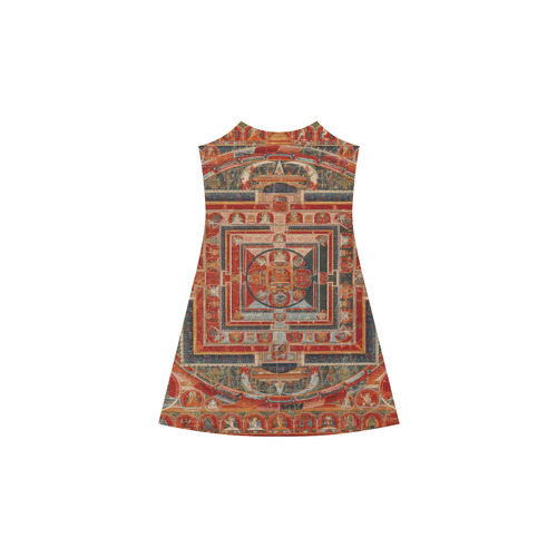 Mandala  of  Bodhisattva of Transcendent Wisdom Alcestis Slip Dress (Model D05)