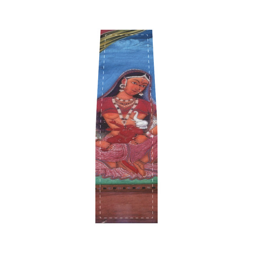 Deity Parvati with her Son Ganesha Saddle Bag/Small (Model 1649) Full Customization