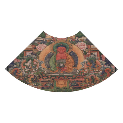 Buddha Amitabha in His Pure Land of Suvakti 3/4 Sleeve Sundress (D23)