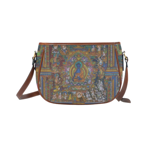 Awesome Thanka With The Holy Medicine Buddha Saddle Bag/Small (Model 1649) Full Customization