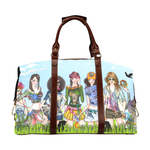 Trendy Fashion girls Classic Travel Bag (Model 1643) Remake