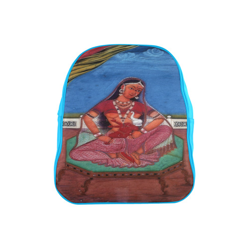 Deity Parvati with her Son Ganesha School Backpack (Model 1601)(Small)