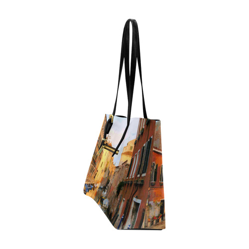 Canal with Gondolas in Venice Euramerican Tote Bag/Large (Model 1656)