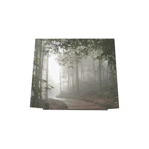 Landscape Forest Path in Foggy Mist Euramerican Tote Bag/Small (Model 1655)