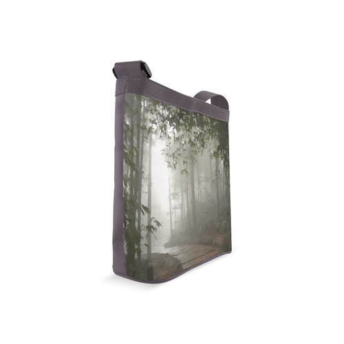 Landscape Forest Path in Foggy Mist Crossbody Bags (Model 1613)