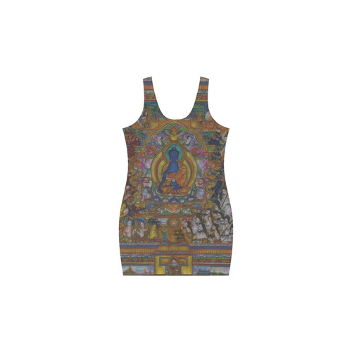 Awesome Thanka With The Holy Medicine Buddha Medea Vest Dress (Model D06)