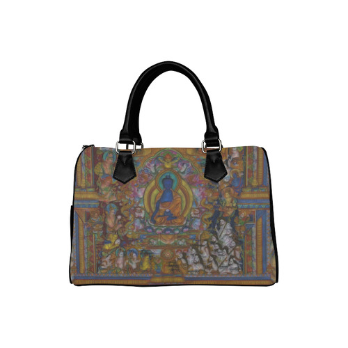 Awesome Thanka With The Holy Medicine Buddha Boston Handbag (Model 1621)