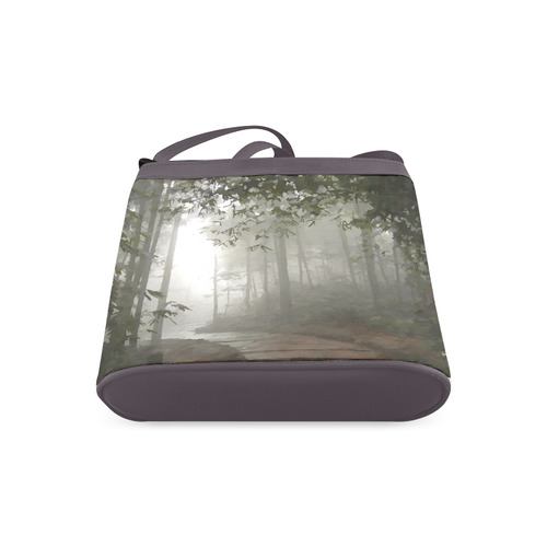 Landscape Forest Path in Foggy Mist Crossbody Bags (Model 1613)