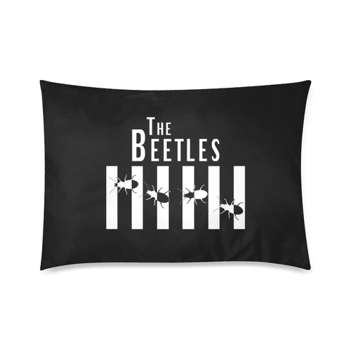 The Beetles on Abbey Road! Custom Zippered Pillow Case 20"x30"(Twin Sides)