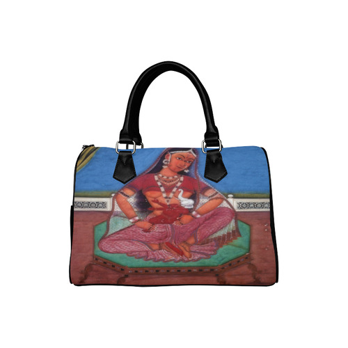 Deity Parvati with her Son Ganesha Boston Handbag (Model 1621)