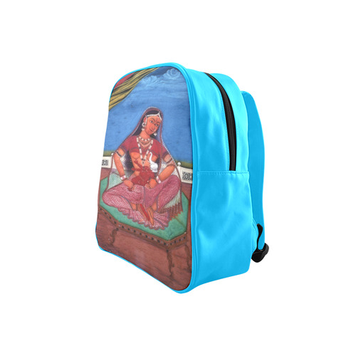 Deity Parvati with her Son Ganesha School Backpack (Model 1601)(Small)