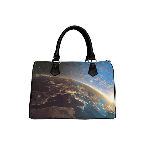 Planet Earth From Space Boston Handbag (Model 1621)