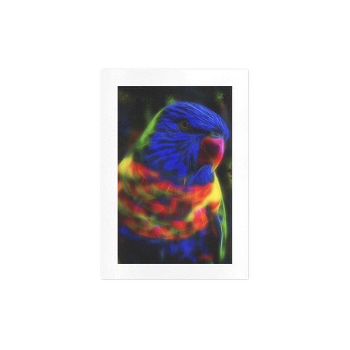 Rainbow parrot fractal Art Print 7‘’x10‘’