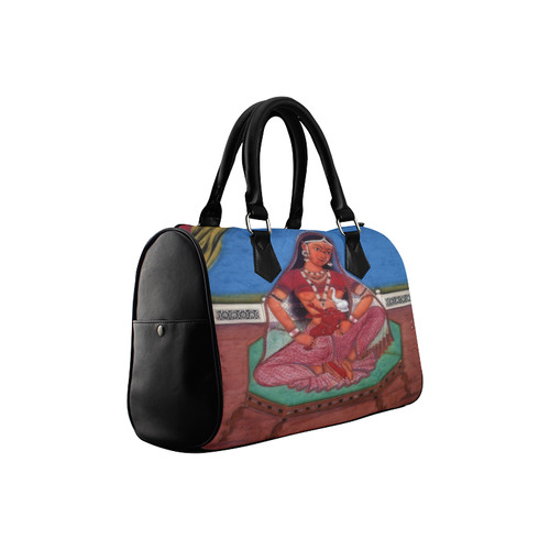 Deity Parvati with her Son Ganesha Boston Handbag (Model 1621)
