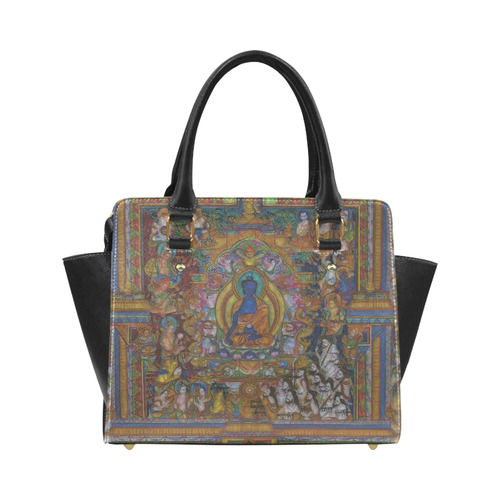 Awesome Thanka With The Holy Medicine Buddha Classic Shoulder Handbag (Model 1653)