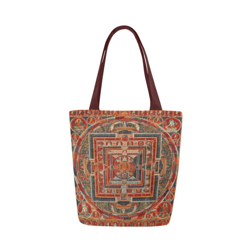 Mandala  of  Bodhisattva of Transcendent Wisdom Canvas Tote Bag (Model 1657)