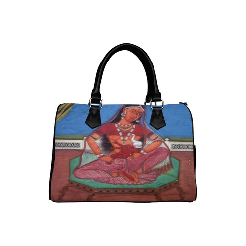 Deity Parvati with her Son Ganesha Boston Handbag (Model 1621)