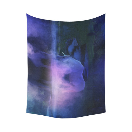 An Awesome Unicorn Beside A Magic Lake Cotton Linen Wall Tapestry 80"x 60"